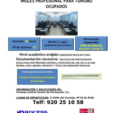 Inglés profesional para turismo para ocupados