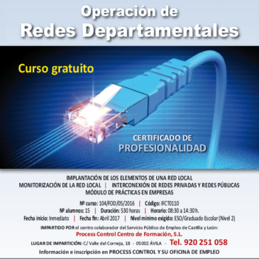 Certificado de profesionalidad de operación de redes departamentales