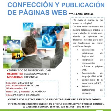 CONFECCIÓN Y PUBLICACIÓN DE PÁGINAS WEB (CERTIFICADO DE PROFESIONALIDAD)