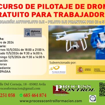 CURSO GRATUITO PILOTAJE DE DRON – TRABAJADORES (PRESENCIAL)